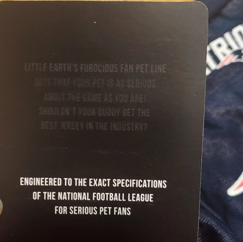 SMALL Dog Licensed Gear New England Patriots Pet Premium Football Jersey